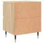 Mesitas noche 2 uds madera ingeniería roble Sonoma 40x35x50 cm de vidaXL, Mesitas de noche - Ref: Foro24-826867, Precio: 78,4...