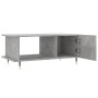 Mesa de centro madera contrachapada gris hormigón 90x50x40 cm en Mesas de centro | Comprar online en Foru.es