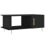 Mesa de centro madera contrachapada negro 90x50x40 cm en Mesas de centro | Comprar online en Foru.es