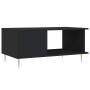 Mesa de centro madera contrachapada negro 90x50x40 cm en Mesas de centro | Comprar online en Foru.es