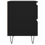 Mesita de noche madera contrachapada negro 40x35x50 cm de vidaXL, Mesitas de noche - Ref: Foro24-826878, Precio: 56,69 €, Des...