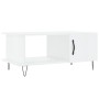 Mesa de centro madera contrachapada blanco brillo 90x50x40 cm en Mesas de centro | Comprar online en Foru.es