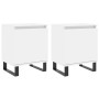 Mesitas de noche 2 uds madera de ingeniería blanco 40x30x50 cm de vidaXL, Mesitas de noche - Ref: Foro24-826845, Precio: 72,5...