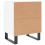 Mesitas de noche 2 uds madera de ingeniería blanco 40x30x50 cm de vidaXL, Mesitas de noche - Ref: Foro24-826845, Precio: 72,5...
