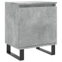 Mesita de noche madera de ingeniería gris hormigón 40x30x50 cm de vidaXL, Mesitas de noche - Ref: Foro24-826852, Precio: 40,8...