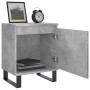 Mesita de noche madera de ingeniería gris hormigón 40x30x50 cm de vidaXL, Mesitas de noche - Ref: Foro24-826852, Precio: 40,8...