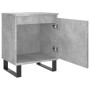 Mesita de noche madera de ingeniería gris hormigón 40x30x50 cm de vidaXL, Mesitas de noche - Ref: Foro24-826852, Precio: 40,8...