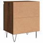 Mesita de noche 2 uds madera ingeniería roble marrón 40x30x50cm de vidaXL, Mesitas de noche - Ref: Foro24-826843, Precio: 42,...