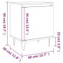 Mesita de noche 2 uds madera ingeniería roble marrón 40x30x50cm de vidaXL, Mesitas de noche - Ref: Foro24-826843, Precio: 42,...