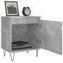 Mesitas de noche 2 uds madera gris hormigón 40x30x50 cm de vidaXL, Mesitas de noche - Ref: Foro24-826837, Precio: 59,87 €, De...