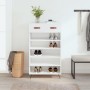 Mueble zapatero madera contrachapada blanco brillo 60x35x105 cm en Armarios y almacenamiento | Comprar online en Foru.es