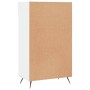 Mueble zapatero madera contrachapada blanco brillo 60x35x105 cm en Armarios y almacenamiento | Comprar online en Foru.es