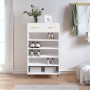 Mueble zapatero madera contrachapada blanco brillo 60x35x105 cm en Armarios y almacenamiento | Comprar online en Foru.es