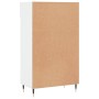 Mueble zapatero madera contrachapada blanco brillo 60x35x105 cm en Armarios y almacenamiento | Comprar online en Foru.es