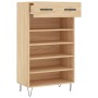 Zapatero madera de ingeniería roble Sonoma 60x35x105 cm en Armarios y almacenamiento | Comprar online en Foru.es
