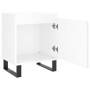 Mesitas noche 2 uds madera ingeniería blanco brillo 40x30x50 cm de vidaXL, Mesitas de noche - Ref: Foro24-826849, Precio: 77,...