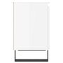 Mesitas noche 2 uds madera ingeniería blanco brillo 40x30x50 cm de vidaXL, Mesitas de noche - Ref: Foro24-826849, Precio: 77,...
