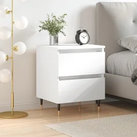 Mesita de noche madera contrachapada blanco 40x35x50 cm de vidaXL, Mesitas de noche - Ref: Foro24-826860, Precio: 48,81 €, De...