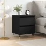 Mesita de noche madera de ingeniería negro 40x35x50 cm de vidaXL, Mesitas de noche - Ref: Foro24-826862, Precio: 53,46 €, Des...