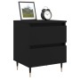 Mesita de noche madera de ingeniería negro 40x35x50 cm de vidaXL, Mesitas de noche - Ref: Foro24-826862, Precio: 56,13 €, Des...