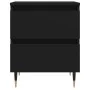 Mesita de noche madera de ingeniería negro 40x35x50 cm de vidaXL, Mesitas de noche - Ref: Foro24-826862, Precio: 53,46 €, Des...
