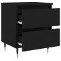 Mesita de noche madera de ingeniería negro 40x35x50 cm de vidaXL, Mesitas de noche - Ref: Foro24-826862, Precio: 56,13 €, Des...
