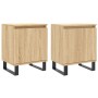 Mesitas noche 2 uds madera ingeniería roble Sonoma 40x30x50 cm de vidaXL, Mesitas de noche - Ref: Foro24-826851, Precio: 69,9...