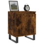 Mesitas de noche 2 uds madera ingeniería roble humo 40x30x50 cm de vidaXL, Mesitas de noche - Ref: Foro24-826855, Precio: 51,...