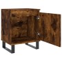 Mesitas de noche 2 uds madera ingeniería roble humo 40x30x50 cm de vidaXL, Mesitas de noche - Ref: Foro24-826855, Precio: 51,...