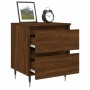 Mesitas noche 2 uds madera ingeniería marrón roble 40x35x50 cm de vidaXL, Mesitas de noche - Ref: Foro24-826875, Precio: 82,5...