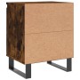 Mesitas de noche 2 uds madera ingeniería roble humo 40x30x50 cm de vidaXL, Mesitas de noche - Ref: Foro24-826855, Precio: 51,...