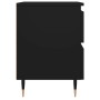 Mesitas de noche 2 uds madera de ingeniería negro 40x35x50 cm de vidaXL, Mesitas de noche - Ref: Foro24-826863, Precio: 95,18...