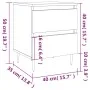 Nightstands 2 pcs engineered wood black 40x35x50 cm by vidaXL, Nightstands - Ref: Foro24-826863, Price: 93,79 €, Discount: %