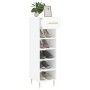 Mueble zapatero madera contrachapada blanco brillo 30x35x105 cm en Armarios y almacenamiento | Comprar online en Foru.es