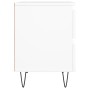 Mesita de noche madera contrachapada blanco 40x35x50 cm de vidaXL, Mesitas de noche - Ref: Foro24-826876, Precio: 53,47 €, De...