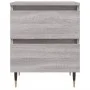 Mesita de noche 2 uds madera ingeniería gris Sonoma 40x35x50 cm de vidaXL, Mesitas de noche - Ref: Foro24-826873, Precio: 79,...