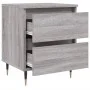 Mesita de noche 2 uds madera ingeniería gris Sonoma 40x35x50 cm de vidaXL, Mesitas de noche - Ref: Foro24-826873, Precio: 79,...
