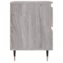 Mesita de noche 2 uds madera ingeniería gris Sonoma 40x35x50 cm de vidaXL, Mesitas de noche - Ref: Foro24-826873, Precio: 79,...