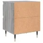 Mesita de noche 2 uds madera ingeniería gris Sonoma 40x35x50 cm de vidaXL, Mesitas de noche - Ref: Foro24-826873, Precio: 79,...