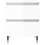 Mesitas noche 2 uds madera ingeniería blanco brillo 40x35x50 cm de vidaXL, Mesitas de noche - Ref: Foro24-826865, Precio: 88,...