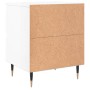Mesitas noche 2 uds madera ingeniería blanco brillo 40x35x50 cm de vidaXL, Mesitas de noche - Ref: Foro24-826865, Precio: 88,...