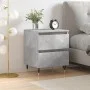 Concrete gray engineered wood bedside table 40x35x50 cm by vidaXL, Nightstands - Ref: Foro24-826868, Price: 47,44 €, Discount: %