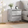 Mesita de noche madera de ingeniería gris hormigón 40x35x50 cm de vidaXL, Mesitas de noche - Ref: Foro24-826868, Precio: 48,1...
