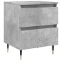 Mesita de noche madera de ingeniería gris hormigón 40x35x50 cm de vidaXL, Mesitas de noche - Ref: Foro24-826868, Precio: 48,1...