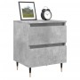 Mesita de noche madera de ingeniería gris hormigón 40x35x50 cm de vidaXL, Mesitas de noche - Ref: Foro24-826868, Precio: 48,1...