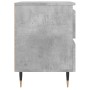 Mesita de noche madera de ingeniería gris hormigón 40x35x50 cm de vidaXL, Mesitas de noche - Ref: Foro24-826868, Precio: 48,1...