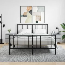 Nachttische 2 Stück betongraues Holzwerkstoff 40x35x50 cm von vidaXL, Nachttische - Ref: Foro24-826885, Preis: 75,20 €, Rabat...