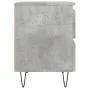 Mesitas noche 2 uds madera ingeniería gris hormigón 40x35x50 cm de vidaXL, Mesitas de noche - Ref: Foro24-826885, Precio: 75,...