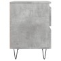 Mesitas noche 2 uds madera ingeniería gris hormigón 40x35x50 cm de vidaXL, Mesitas de noche - Ref: Foro24-826885, Precio: 76,...