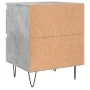 Mesitas noche 2 uds madera ingeniería gris hormigón 40x35x50 cm de vidaXL, Mesitas de noche - Ref: Foro24-826885, Precio: 75,...